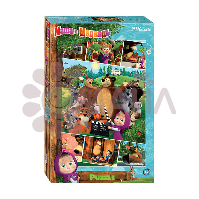 Мозаика "puzzle" 560 "Маша и Медведь - 2" (Анимаккорд)
