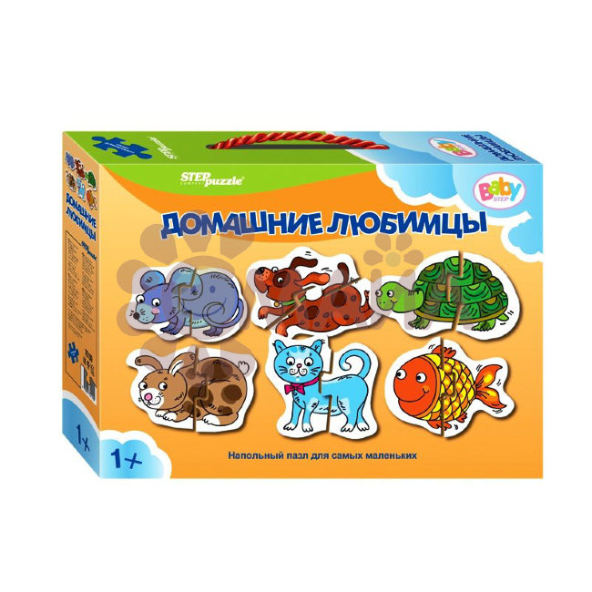 Напольный пазл-мозаика "Домашние любимцы" (Baby Step) (малые)