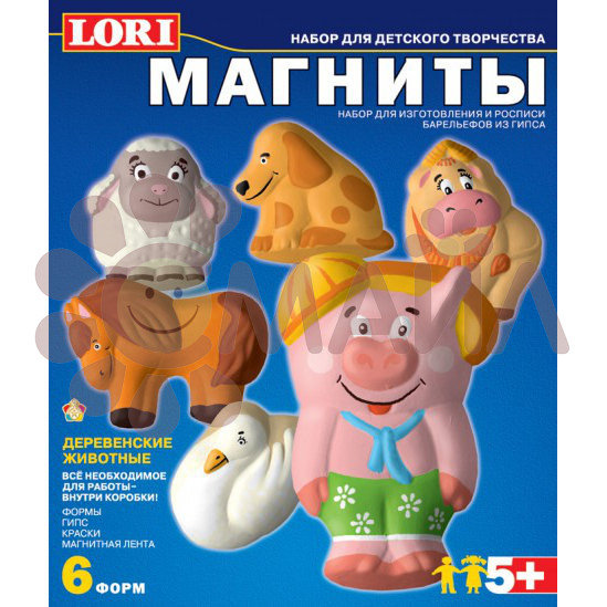 М-019 Фигурки на магнитах "Деревенские животные"