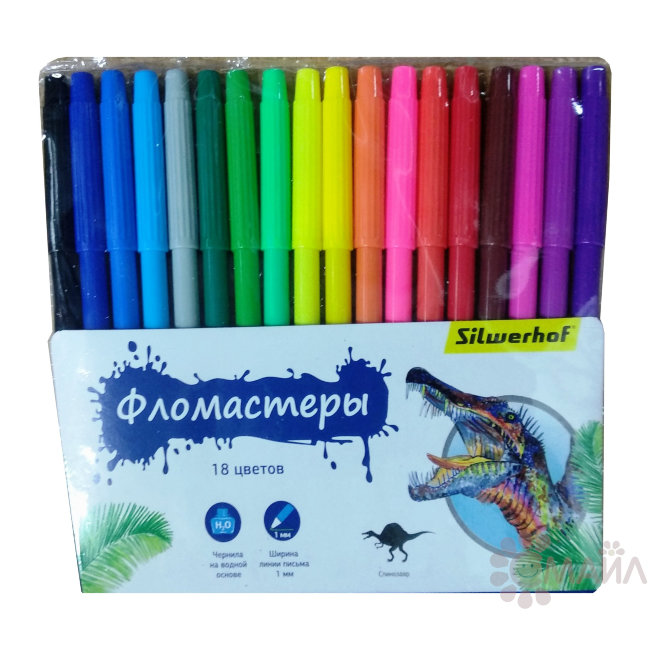 Фломастеры 18цв Silwerhof 2
