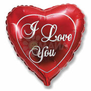 Сердце Flexmetal I Love you красное среднее