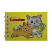 Блокнот 6,5*9,5 "Разноцветные кошки" 26 л Блокнот 6,5*9,5 "Разноцветные кошки" 26 л