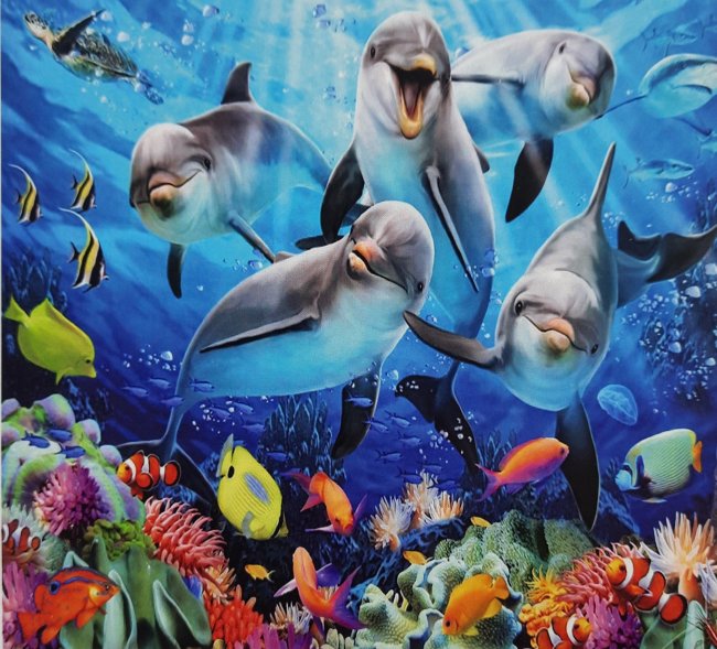 Алмазная мозаика 30x40 "Подводный мир" AR9467