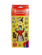 Цветные карандаши "Русский Карандаш" 12шт