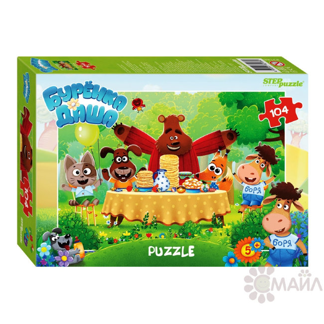 Мозаика "puzzle" 104 "Буренка Даша" (Riki)