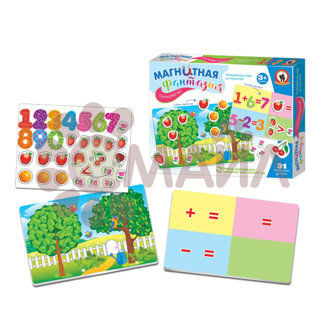 Игра на магнитах "Посчитай-ка" с магнит. полем