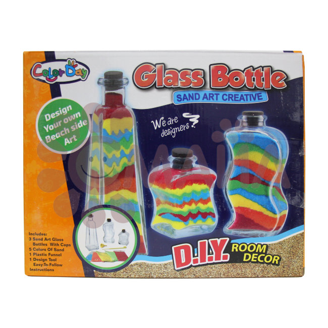 Набор "Разноцветный песок" Glass Bottle в/к 8914
