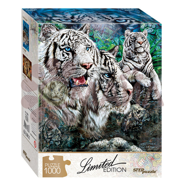 Мозаика "puzzle" 1000 "Найди 13 тигров" (Limited Edition)
