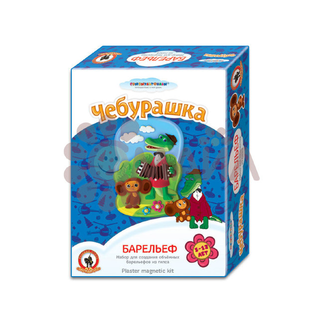 СМФ Набор для тв-ва из гипса Барельеф "Чебурашка"