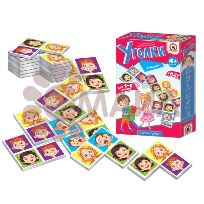 Игра настольная Уголки «Эмоции», арт. 02042