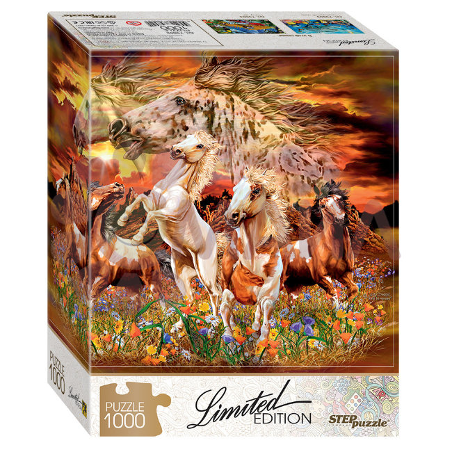Мозаика "puzzle" 1000 "Найди 16 лошадей" (Limited Edition)
