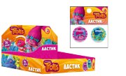 88150 Ластик из синтетического каучука "Тролли", 2 штуки в индивидуальном пакете-подвесе, в ассортим