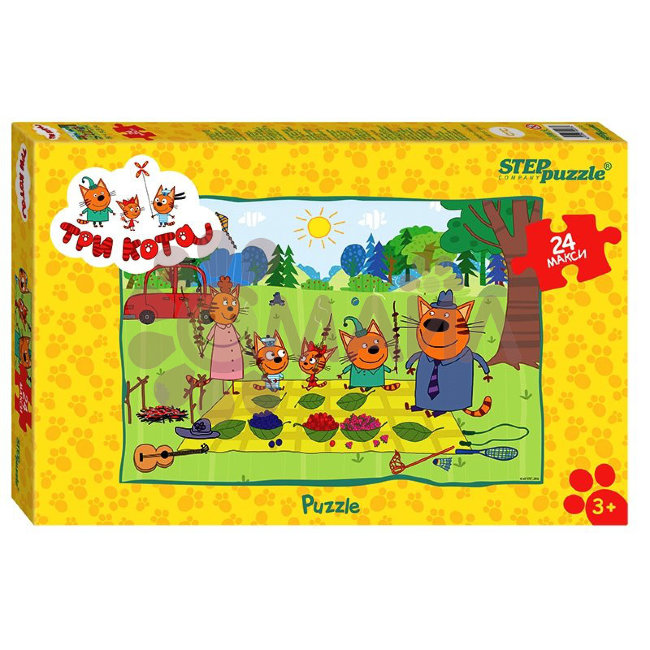 Мозаика "puzzle" maxi 24 "Три кота" (АО "СТС")