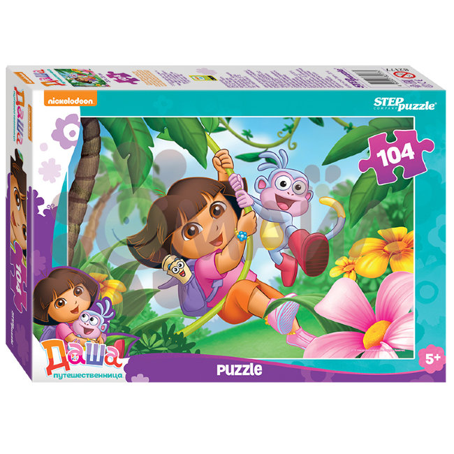 Мозаика "puzzle" 104 "Даша-путешественница" (Никелодеон)