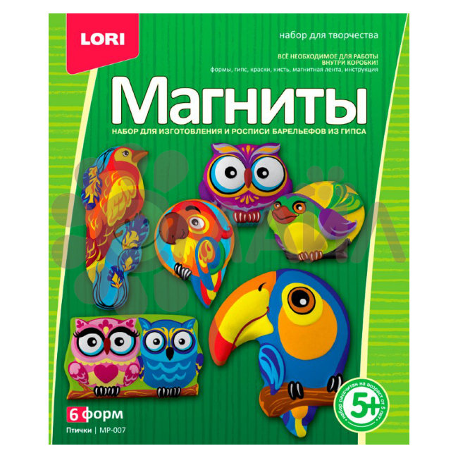 МР-007 Фигурки на магнитах "Птички"