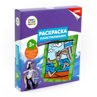 Пкф-011 Раскраска пластилином СОЮЗМУЛЬТФИЛЬМ "Заяц"