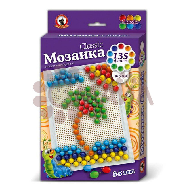 Мозаика Classic 135 эл. D 15 мм, Большая плата(Пальма)