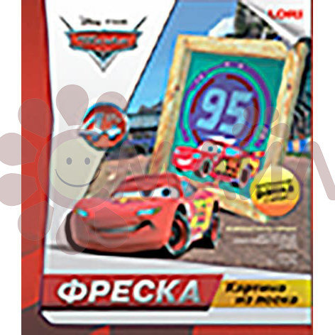 Кпд-002 Фреска. Картина из песка. Disney "Маккуин"