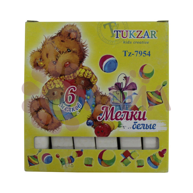 мел белый 6шт