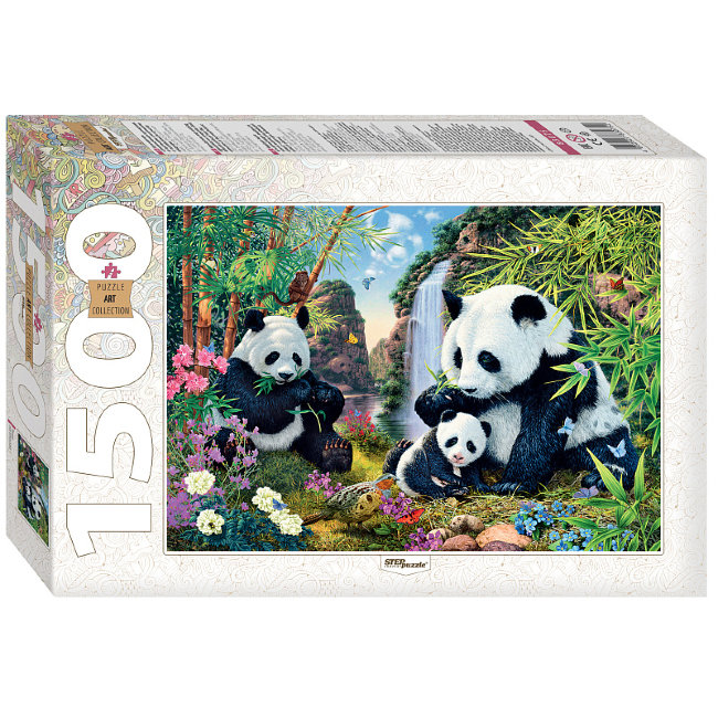 Мозаика "puzzle" 1500 "Панды" Мозаика "puzzle" 1500 "Панды"