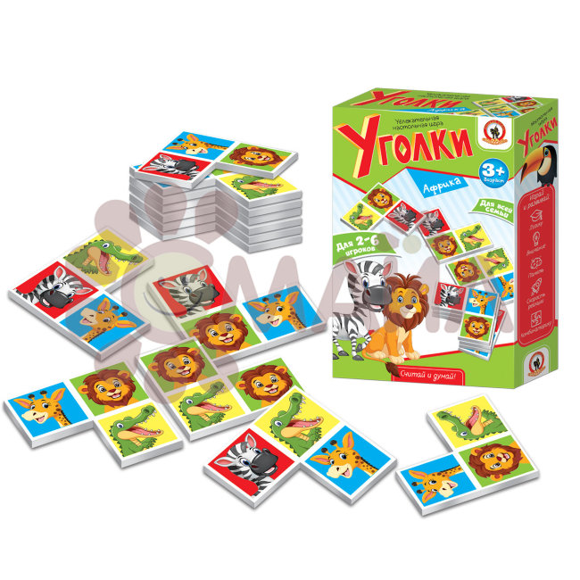 Игра настольная Уголки «Африка», арт. 02040
