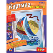 Ап-004 Картина из пайеток "Под  парусом"