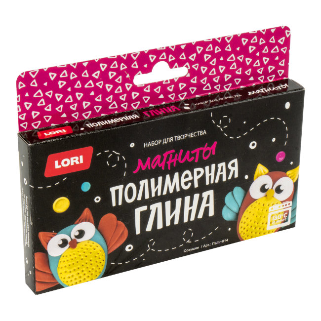 Пз/Пг-014 Полимерная глина.Магниты "Совушки"