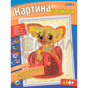 Ап-005 Картина из пайеток "Крошка чихуахуа"