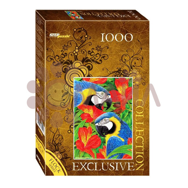 Мозаика "puzzle" 1000 "Попугаи" (Бархатная коллекция)