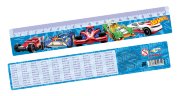 89231 Линейка "Hot Wheels" с таблицей умножения, 20 см
