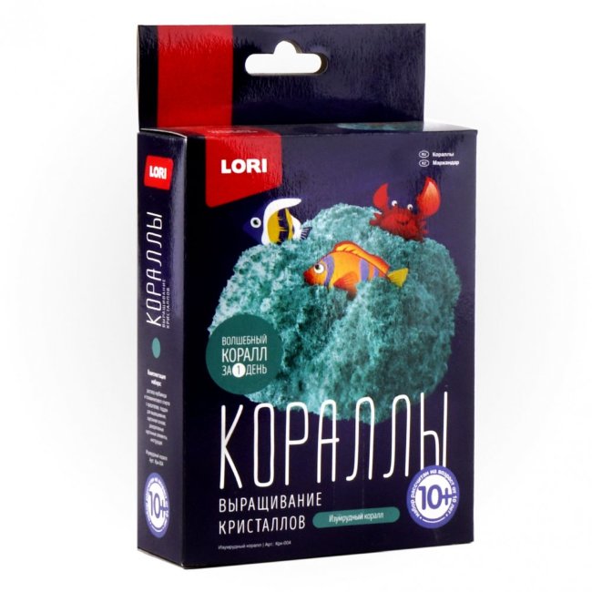 Крк-004 Выращивание кристаллов.Кораллы "Изумрудный коралл"