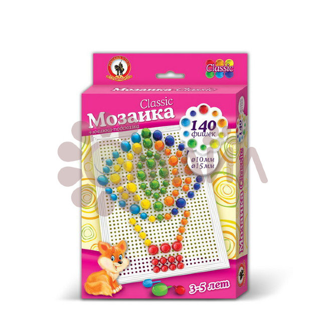 Мозаика Classic 140 эл. D 10+15 мм.,Малая плата(Воздушный шар)