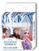 90132 Мел белый "Холодное сердце", 6 шт в упаковке с европодвесом