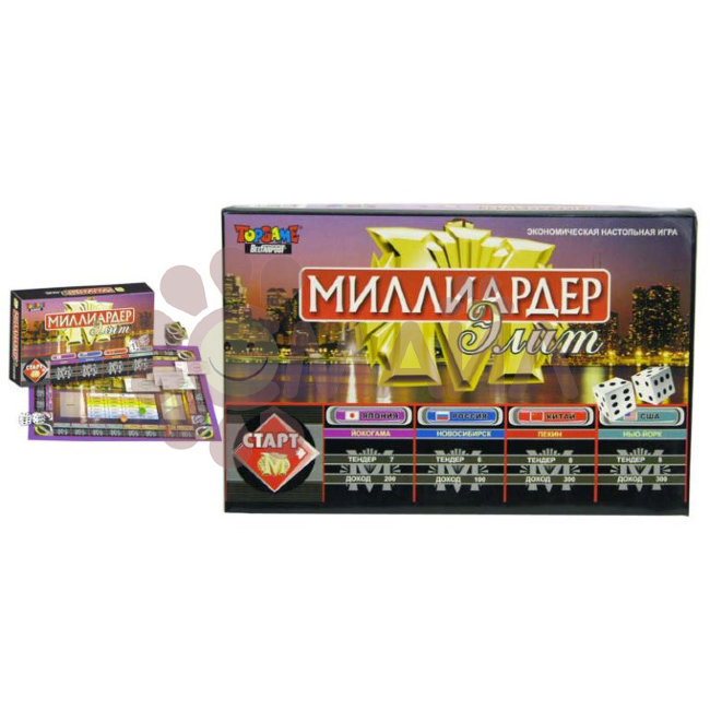 Подарочная экономическая игра "Миллиардер-Элит"