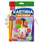 Пз/Пл-006 Картина из пластилина "Зайка"