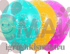 14" Шелкография пастель Дети и солнце 25
