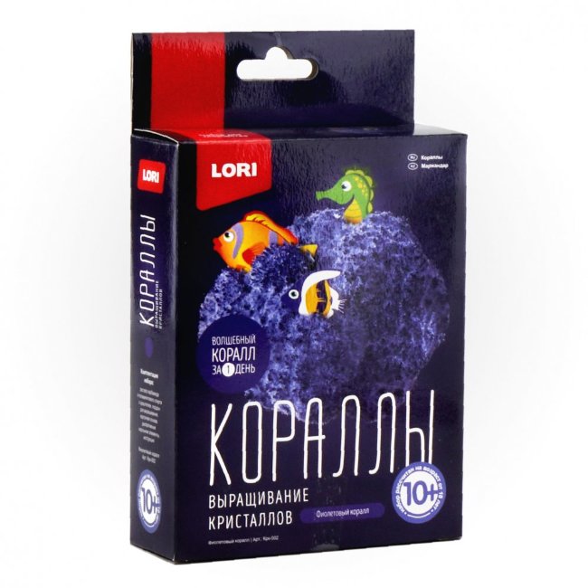 Крк-002 Выращивание кристаллов.Кораллы "Фиолетовый коралл"