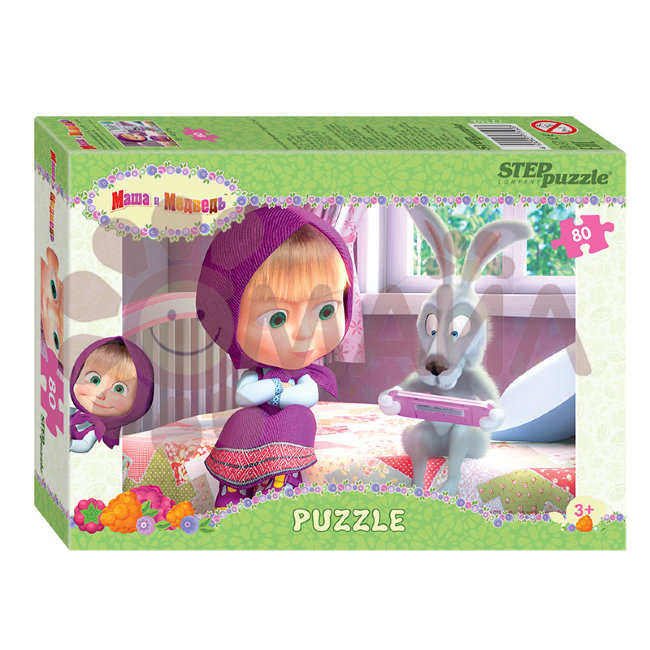 Мозаика "puzzle" 80 "Маша и Медведь - 2" (Анимаккорд)