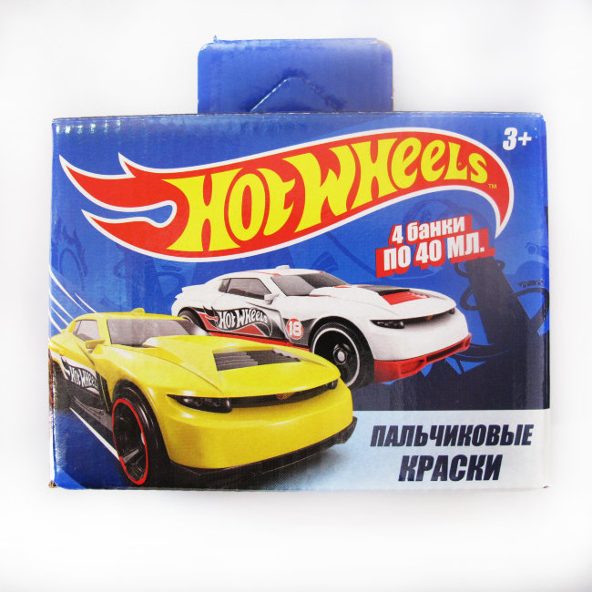 88630 Пальчиковые краски "Hot Wheels", 4цв*40мл