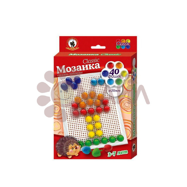 Мозаика Classic 40 эл. D 20 мм.,Малая плата(Гриб)