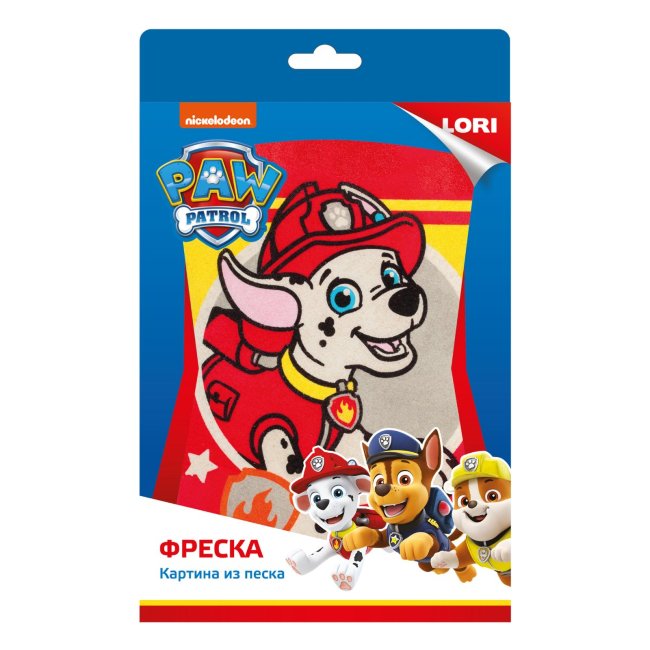 Кпс-009 Фреска. Картина из песка. Щенячий патруль "Маршалл"