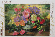 Мозаика "puzzle" 1500 "Цветы в вазе"