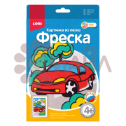 Пз/Ф-003 Фреска.Картина из песка "Машинка"