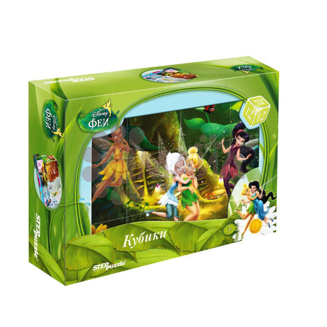 12 кубиков "Феи" (картон) (Disney)
