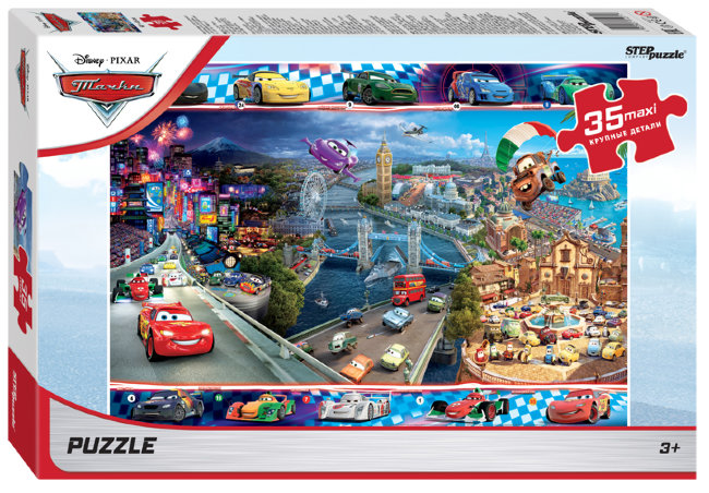Мозаика "puzzle" 35 MAXI "Тачки - 4" (Disney)