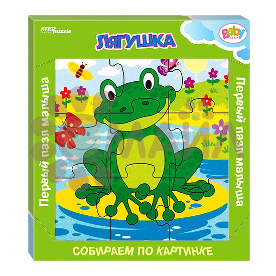 Игра из дерева "Лягушка" (собираем по картинке) (Baby Step)