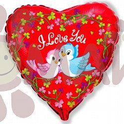 Сердце Flexmetal I love you птички
