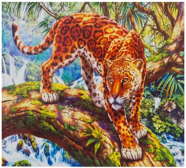 Алмазная мозаика 30x40 "Леопард" AR9389