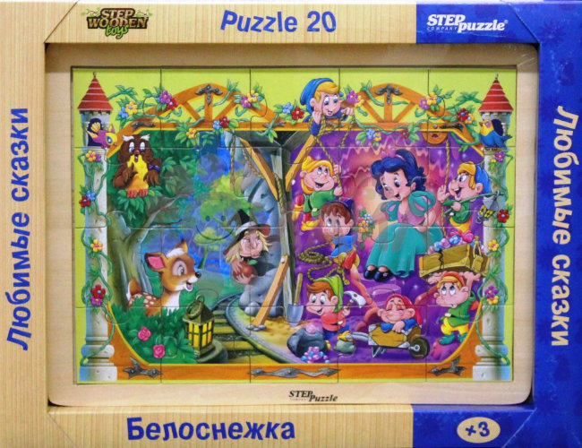 Игра из дерева "Любимые сказки. Белоснежка"