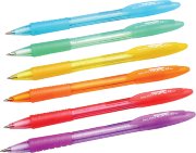 82784 Ручка шариковая с поворотным механизмом TROPIC 0,5 мм.cиняя, корпус ассорти